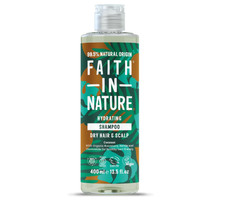 400ml Faith In Nature Organic Shampoo Coconut Hydrating for Dry Hair & Scalp 13.13 per litre