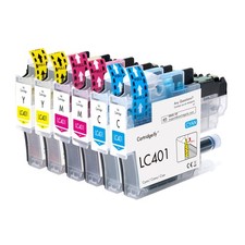 6-Pack LC-401 Color Ink Cartridges Replacement for Brother LC-401XL LC401 Mul...