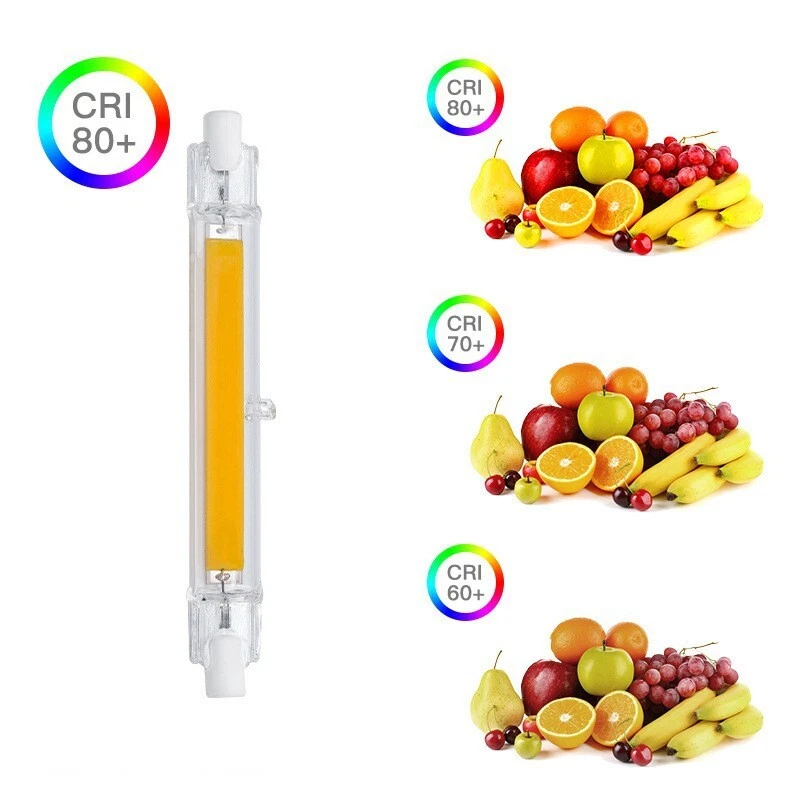 R7S LED COB 30W 15W Halogen Lamp Dimmable Glass Replace 118mm 78mm Incandescent - Image 3 of 4