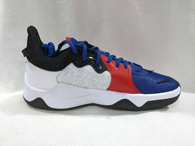 Nike PG 5 White/Red/Blue Paul George Men's Basketball Shoes - Size