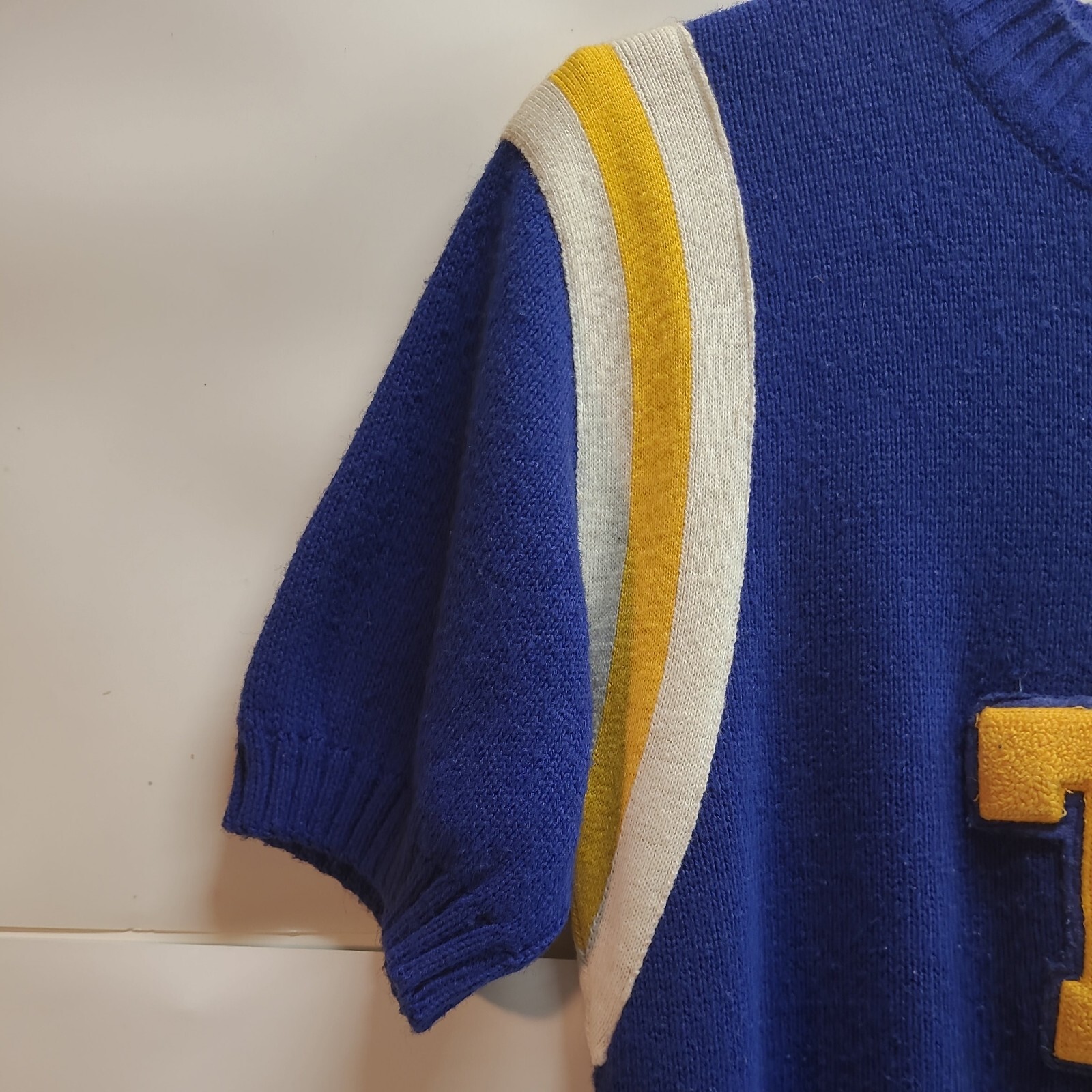 Vintage TW Cheerleader Supply Co. Blue, Yellow, White… Gem