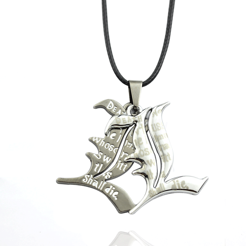 New Japanese Anime Death Note L Yagami Anime Lawliet Kira Necklace