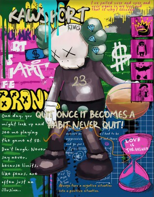 kaws オリジナルフェイク ポスター 8d3ae7bdcbe2ec44a95c684c7ee838