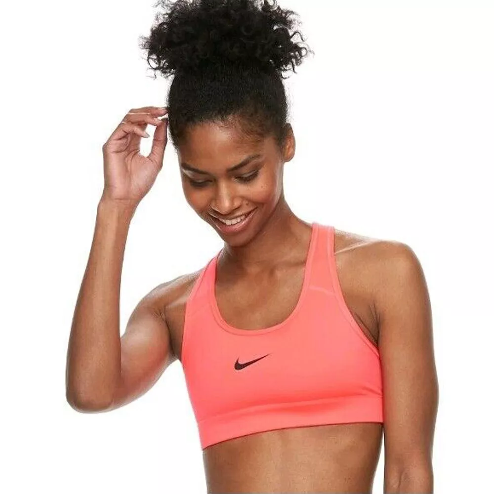 NWT Nike Women's Victory Compression Sports Bra Dri-FIT Swoosh Bright Pink  XS