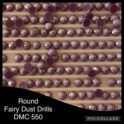AU SELLER 2000 Drills Diamond Painting ROUND Fairy/Pixie Dust Glitter - DMC 550