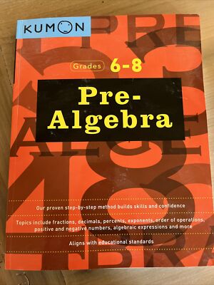 Kumon Grades 6-8 Pre-Algebra