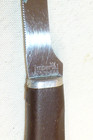 Vintage Imperial Scalloped Utility Knife Stainless Japan 8.75" w/ Brown Handle — photo 3