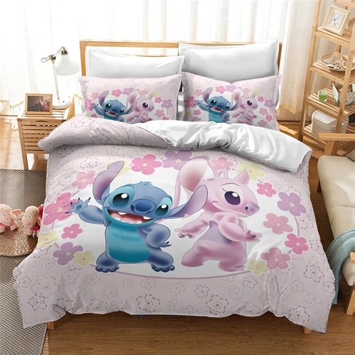 3D gedruckte Lilo und Stitch Bettwäsche Set Down Bettbezug 135X200 200X200 - Bild 9 von 16