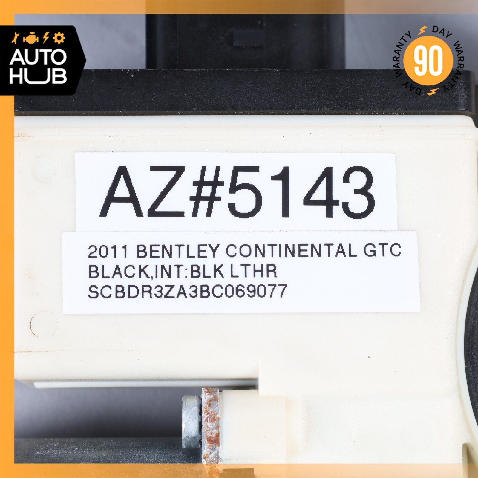 07-11 Bentley Continental GTC Rear Right Side Quarter Window Regulator Motor OEM