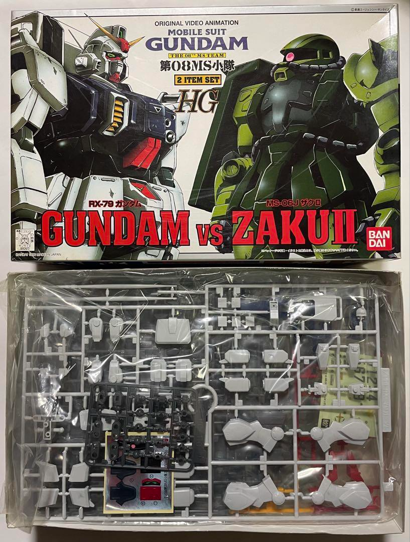 1/144 HG RX-79 Ground Type Gundam vs MS-06J Zaku II (2 item
