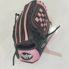 Pink Rawlings 9 inch Right-Handed Thrower Baseball Glove - Basket Web - PL90PB