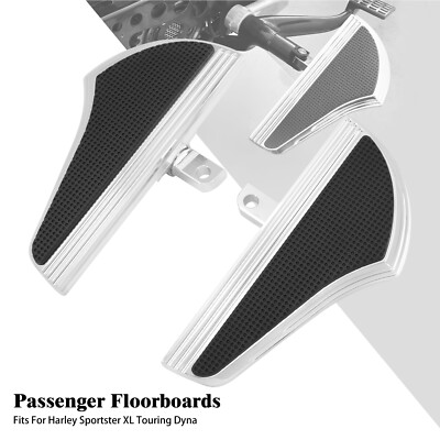 Chrome Defiance Rear Foot Pegs Floorboard Fit For Harley Touring Sportster Dyna