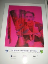 PORTSMOUTH  v  NORWICH CITY U21, 14th SEPTEMBER 2019,  MINT CONDITION.