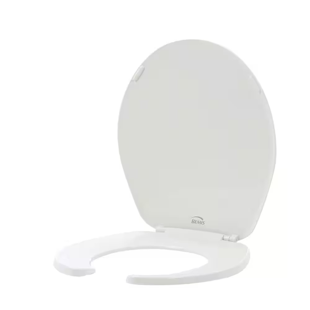 With Cover, Round, Plastic, White