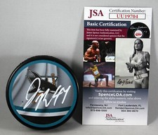 JAMES REIMER SIGNED SAN JOSE SHARKS REVERSE RETRO Puck SJ AUTOGRAPHED +JSA COA