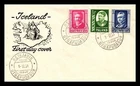Iceland 1954 FDC, Hannes Hafstein. Lot # 1.