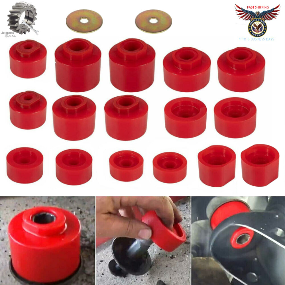 Red Body Mount Bushings Kit 6-116 for 2001-2005 Ford Explorer