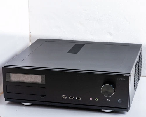 Antec Fusion Remote Media Center HTPC Case Black Aluminum Steel MicroATX