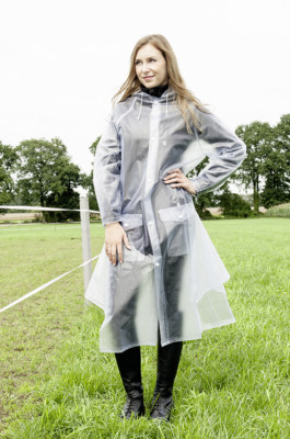 HKM Regenmantel transparent mit Seitenschlitz XL online kaufen