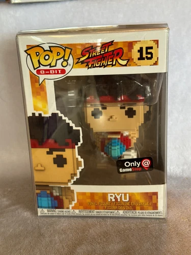 Funko Pop! 8-Bit: Street Fighter - Ryu - (8-Bit) - GameStop (Excl) #15 protector