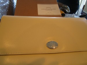 Pottery Barn Mckenna Leather Travel Jewelry Portfolio Monogrammed