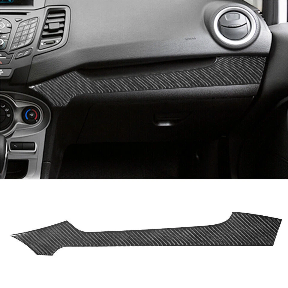 66Pcs For Ford Fiesta 2011-15 Carbon Fiber Full Interior Kit Cover Trim — 第 4/4 张图片