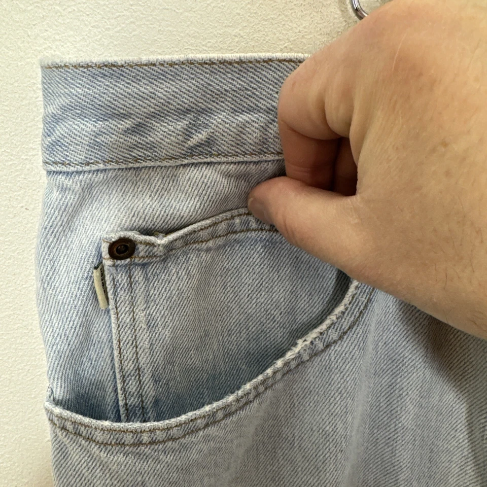 Vintage L.L. Bean 38X30 Relaxed Jeans Classic Denim Work Pants Broken In 90s - Image 3 of 4