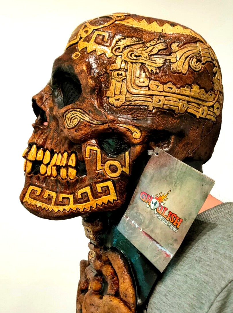 Overhead Skeleton Skull Bones Mask  Aztec Rubber Quality Latex Halloween New