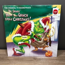 Dr Seuss How The Grinch Stole Christmas Green Colored Vinyl LP Sealed