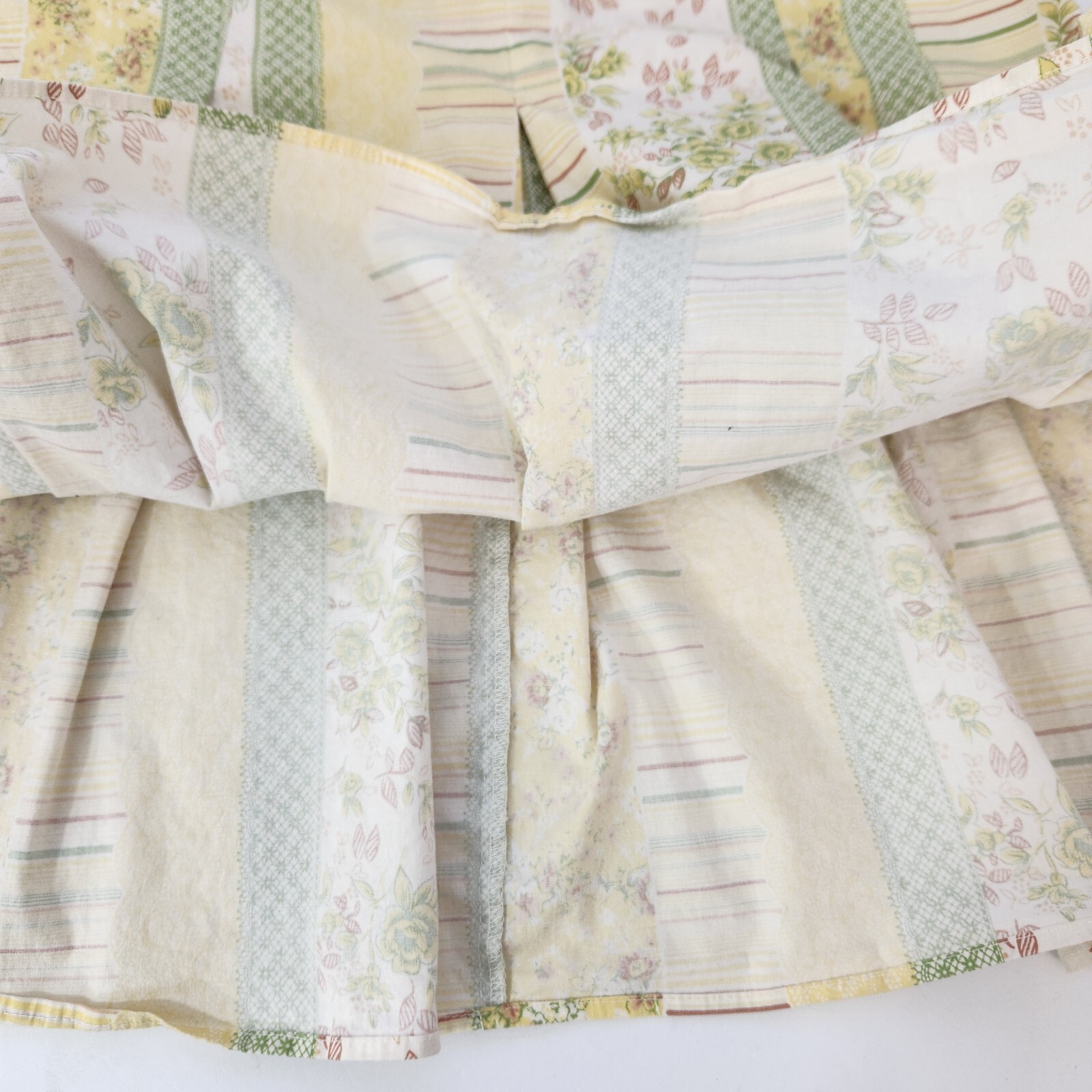 cottagecore pleated patchwork skirt studio Y sz 9… - image 5