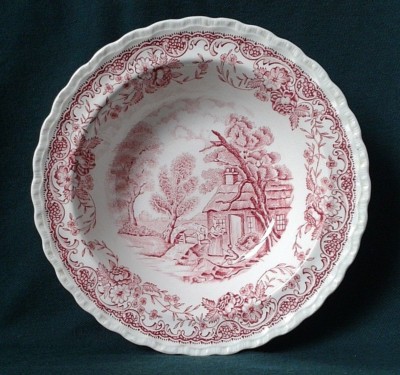 BARKER BROTHERS ROYAL TUDOR WARE OLDE ENGLAND DESSERTSCHALE EISENSTEIN OBSTSCHALE