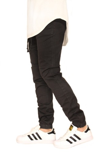 NEU HERREN STRETCH TWILL SKINNY CHINO JOGGERHOSE GRÖSSE S-5XL BIKER - Bild 24 von 25