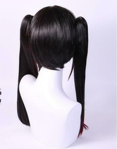 Date A Live Tokisaki Kurumi Black Cosplay Wigs Ponytail