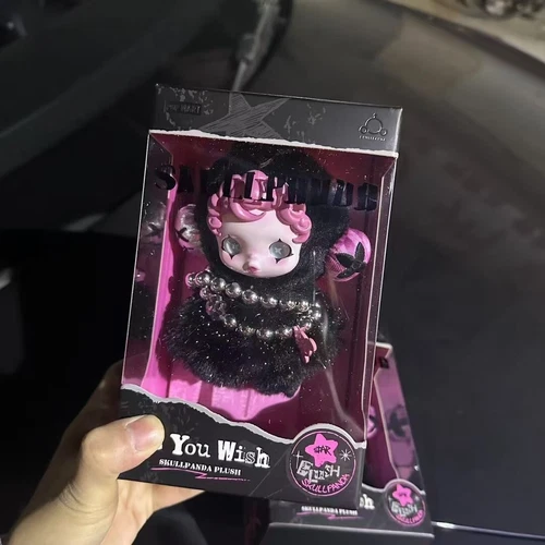 New SKULLPANDA Plush Doll AS YOU WISH Girl Keychain Toy Pendant GiftBox - Picture 5 of 10