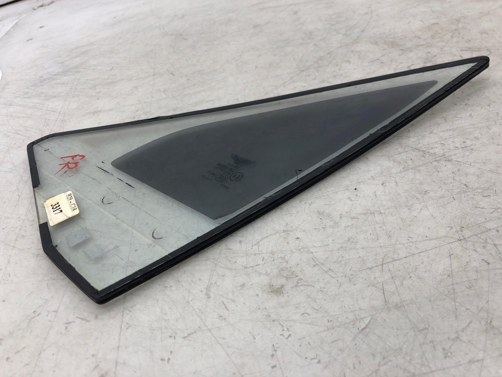 2006-2012 BENTLEY CONTINENTAL FRONT RIGHT QUARTER FIXED VENT WINDOW 3W5845116