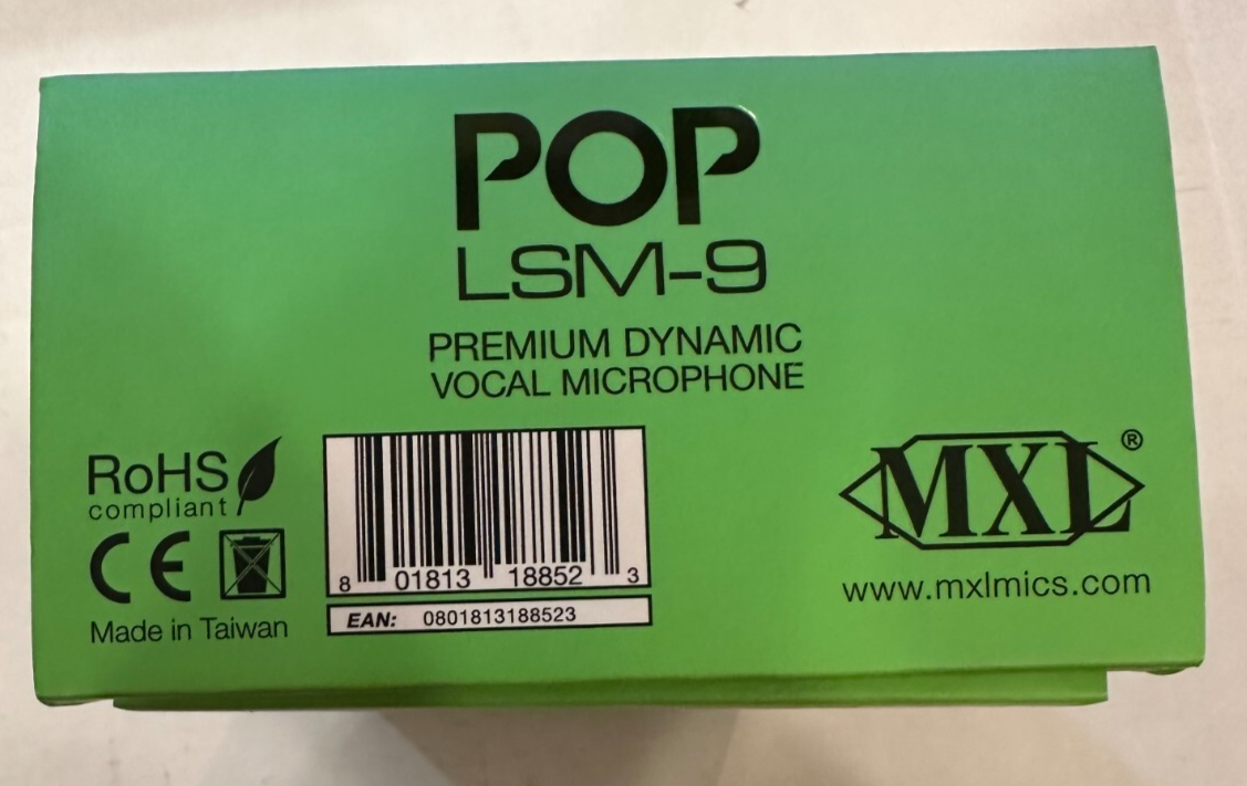 MXL POP LSM-9 Live Series Premium Dynamic Vocal Hand-Held
