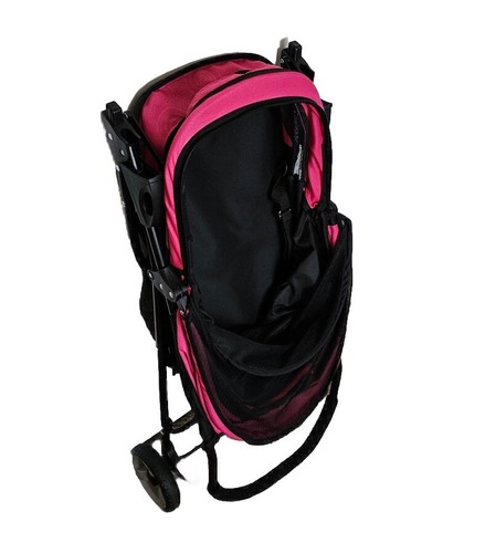 Regal Plus Lightweight 4 Wheel Foldable Dog Pet Stroller Raspberry Sorbet Pink - Picture 6 of 10