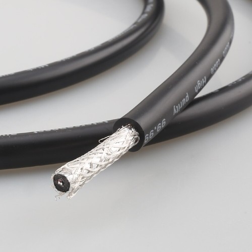 IC25 Audiophile Pure Silver Audio Line 2 Cores 0.5mm Signal Bulk Cable DIY RCA - Picture 13 of 15