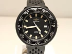 VINTAGE RARE SWISS MILITARY 40mm MEN'S BLACK PVD QUARTZ WATCH "BREITLING" 80210