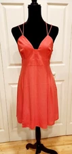 Size 6 Express Brand Strappy Salmon/Orange Women's Cocktail Party Dress