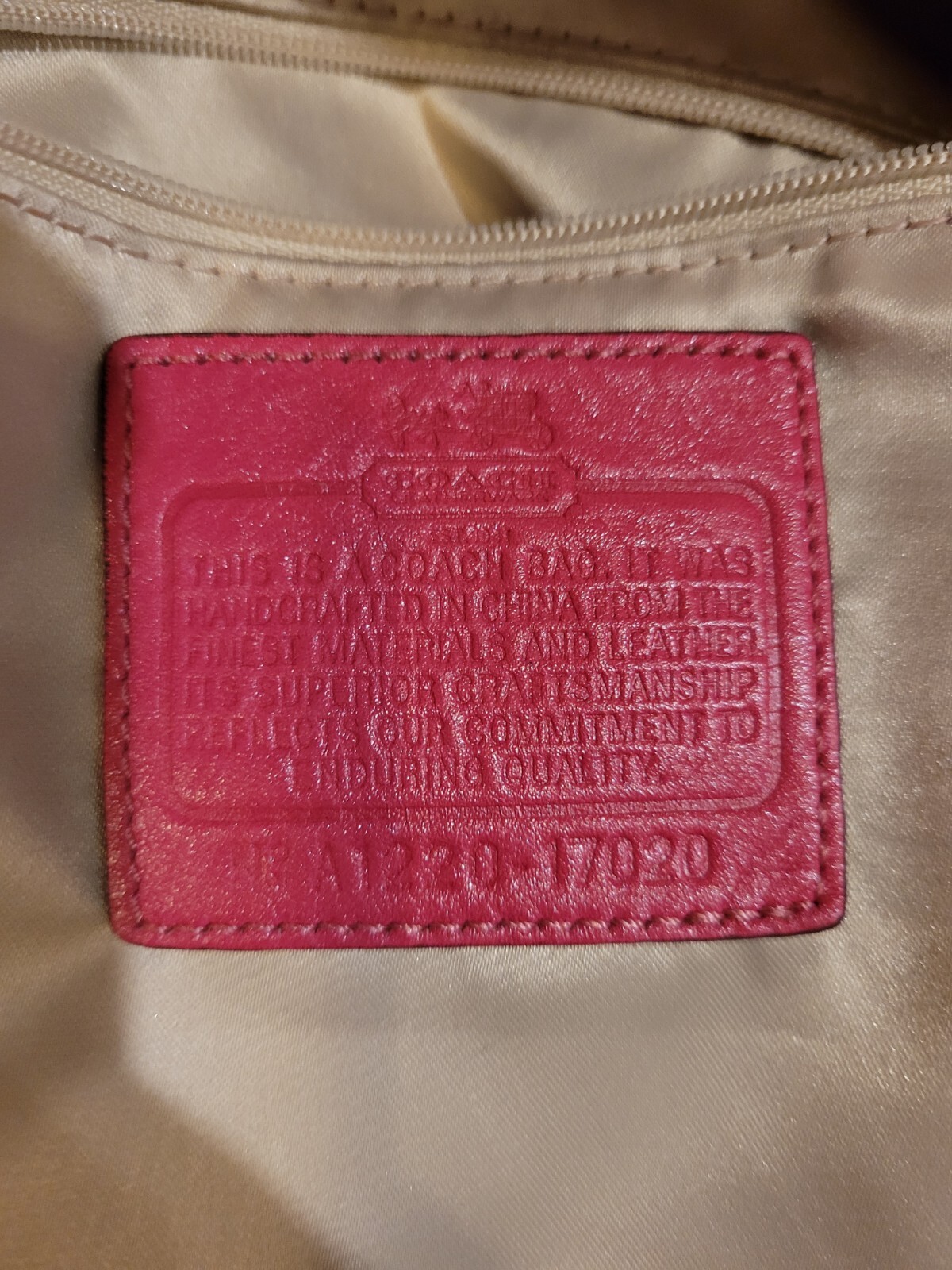 COACH 17020 Madison OP Art Rare Pink Magenta Shoulder Handbag Purse EUC image 9