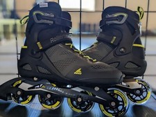 Rollerblade Macroblade 80 Men's Size 9 Inline Skate, Black and Lime 2022 