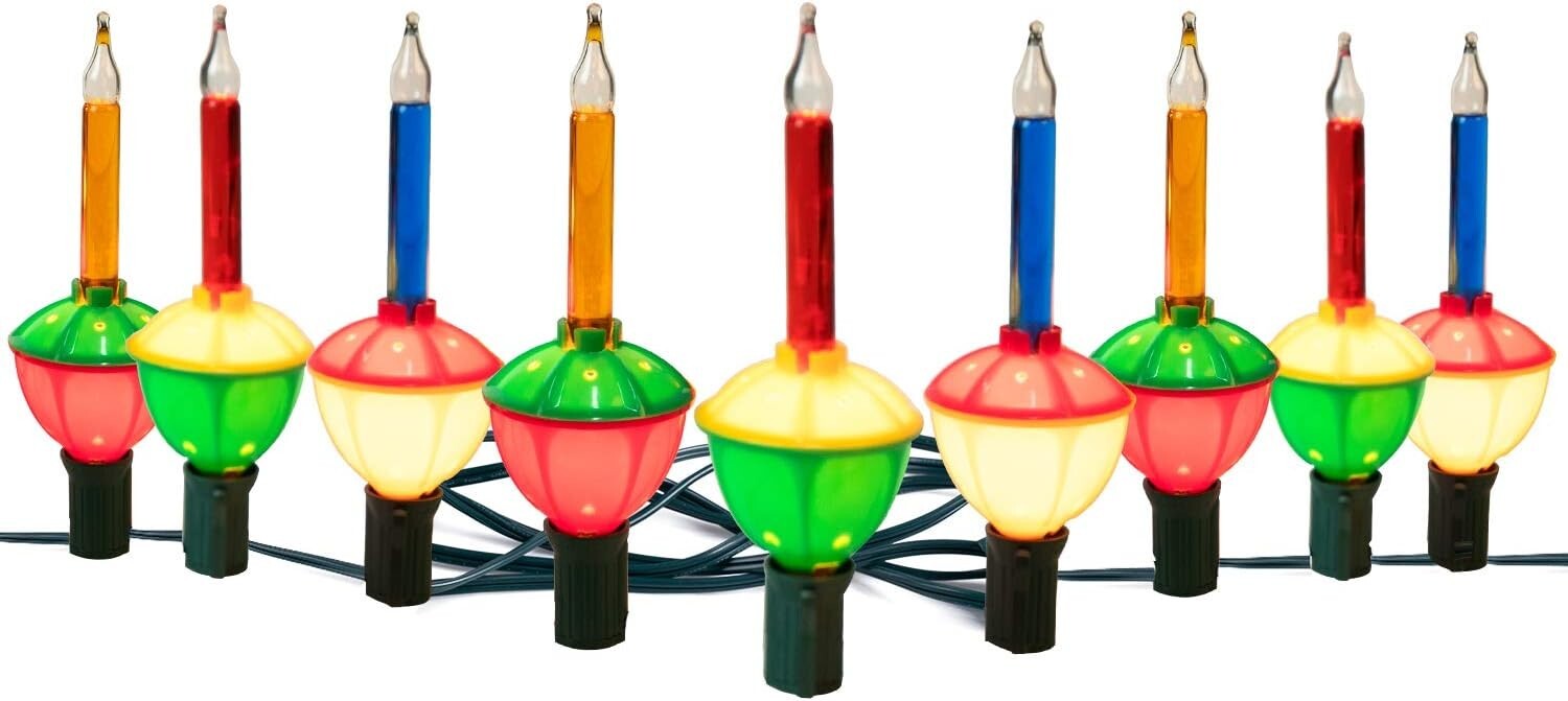 Vibrant Multicolor Bubble Lights 9 Bright Traditional Versatile