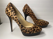 Jimmy Choo Pumps High Heels pony hair leopard 39.5/9