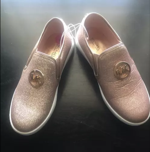Michael kors tennis shoes rose gold sale