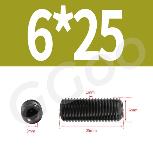 M3 - M12 Black Socket Set Screws w/ Cup Point A2 Stainless Steel DIN 916 - Picture 44 of 81