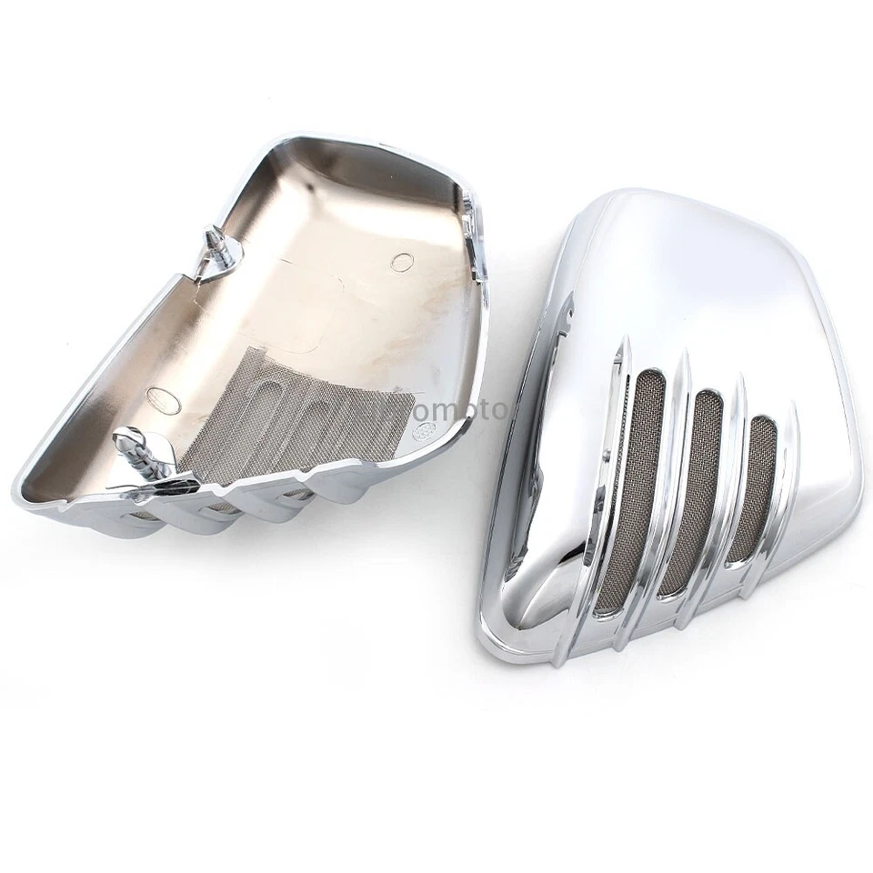 Carenado de cubierta de batería lateral cromado para Yamaha XV700 750 1000 1100 Virago 1984-up Foto 4 de 4