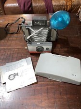 Vintage Polaroid Automatic 104 Land Camera with flash Not Tested