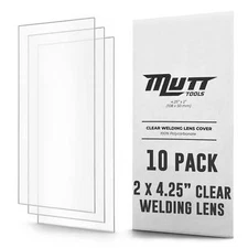 Clear Welding Lenses 2x4.25" – .04” Thick 2x4 Clear Welding Lens, 10 Pack