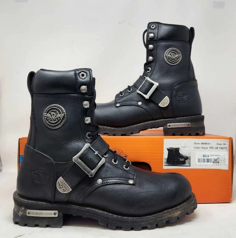 Mens lace up motorcycle boots store